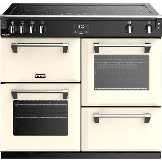 Stoves Richmond Deluxe S1000EI 100cm Electric Range Cooker with Induction Hob - Cream - A/A/A Rated